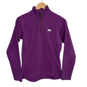 ‼️💲⬇️Helly Hansen M Polartec Fleece Pullover 1/4 Zip Sweater Medium Base Layer
